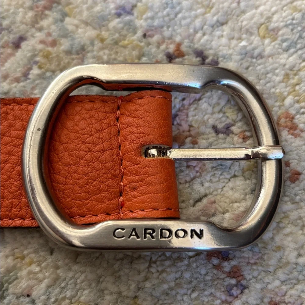 CARDON ARGENTINA Leather Belt, Silver Buckle